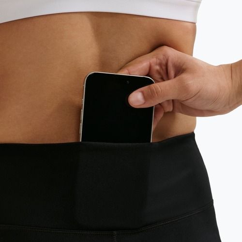 Leggings donna Nike One Seamless Front High-Waisted black/white