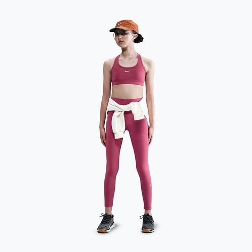Leggings bambini Nike One Dri-Fit High-Waisted sweet beet/white