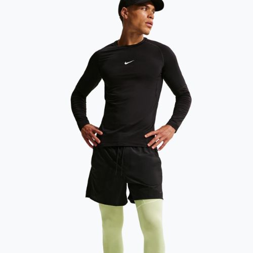 Legginsy treningowe męskie Nike Pro Dri-Fit Tight Fitness light liquid lime/black