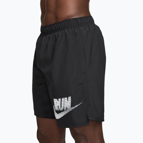 Pantaloncini da uomo Nike Challenger Dri-Fit Brief-Lined 7" black/white