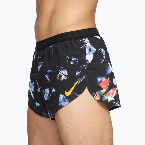 Pantaloncini da running uomo Nike AeroSwift Dri-Fit ADV Brief Lined 2" black/laser orange