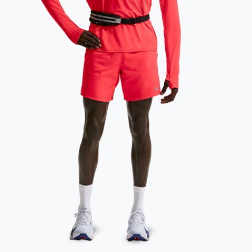 Pantaloncini da running da uomo Nike Stride Dri-Fit Brief-Lined 7" light crimson
