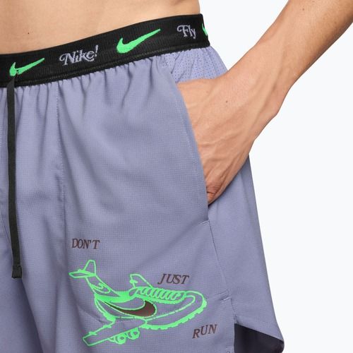 Pantaloncini da running uomo Nike Fly Nike Stride 5" iron purple/black
