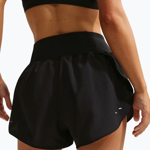 Pantaloncini da running donna Nike Tempo Swoosh Dri-Fit Mid-Rise Brief-Lined black/white
