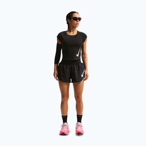 Pantaloncini da running donna Nike Tempo Swoosh Dri-Fit Mid-Rise Brief-Lined black/white