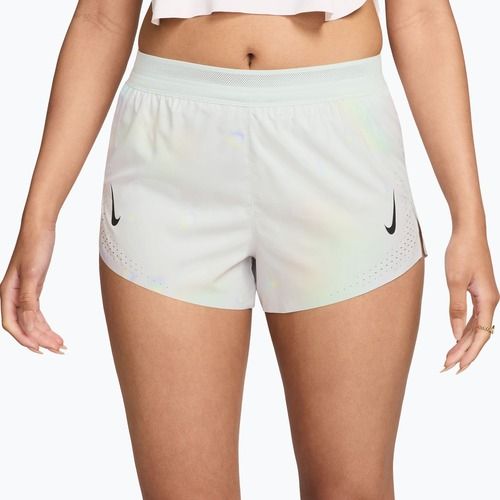 Pantaloncini da running donna Nike AeroSwift Dri-Fit ADV Mid-Rise Brief Lined 3" off white/white/black