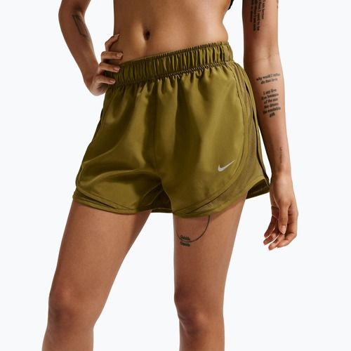 Pantaloncini da running donna Nike Tempo Dri-Fit Mid-Rise olive flak/olive flak