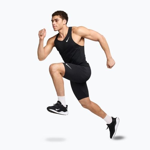 Pantaloncini da running uomo Nike AeroSwift Dri-Fit ADV 1/2 Tights black/summit white