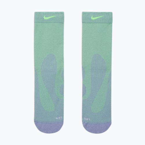 Calze Nike Running Lightweight Crew iron purple/voltage green/voltage green