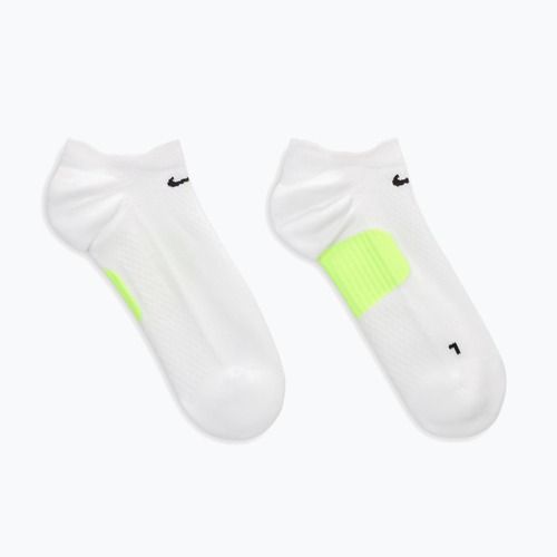 Calzini Nike Running Midweight No-Show white/volt/black