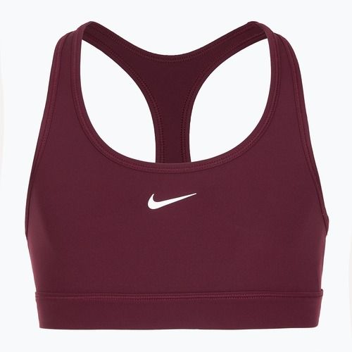 Reggiseno sportivo per bambina Nike Swoosh burgundy/white