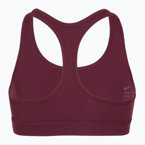 Reggiseno sportivo per bambina Nike Swoosh burgundy/white