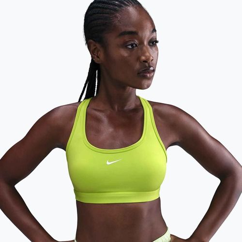 Reggiseno sportivo Nike Swoosh Light Support cyber/white