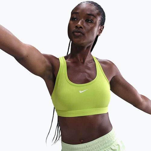 Reggiseno sportivo Nike Swoosh Light Support cyber/white