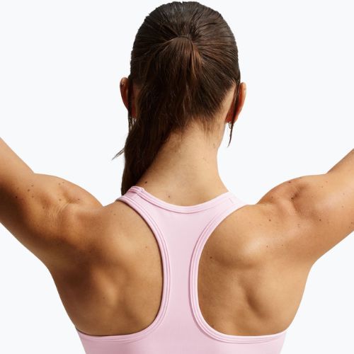 Reggiseno sportivo Nike Swoosh Medium Support pink foam/stone mauve/white