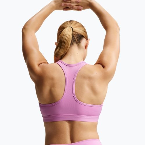 Reggiseno sportivo Nike Swoosh Medium Support light magenta/white