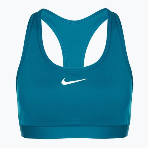 Reggiseno sportivo Nike Swoosh Medium Support green abyss/white