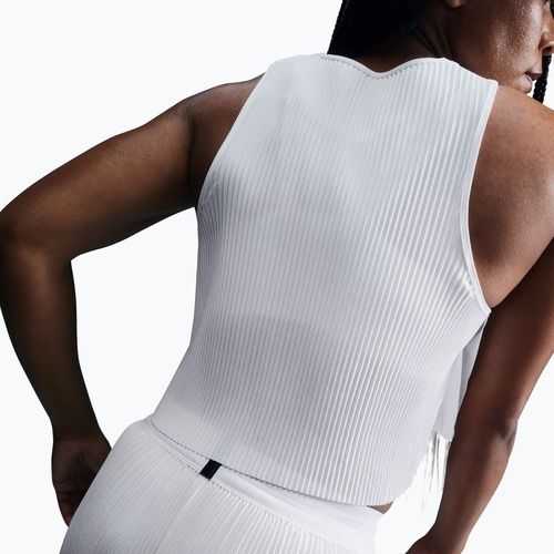 Canotta da running donna Nike AeroSwift Dri-Fit ADV Cropped Tank Top off white/black