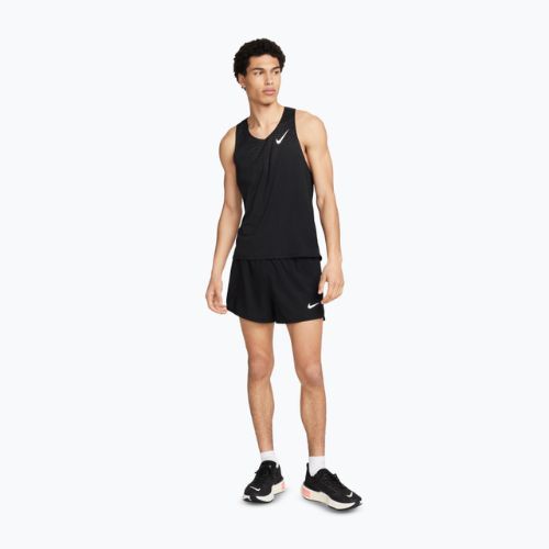 Maglia da running uomo Nike AeroSwift Dri-Fit ADV black/summit white