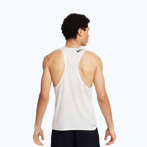 Maglia running uomo Nike AeroSwift Dri-Fit ADV summit white/black