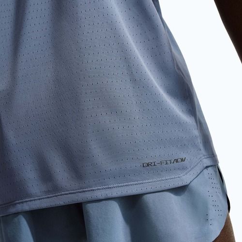 Maglia running uomo Nike AeroSwift Dri-Fit ADV diffused blue/black