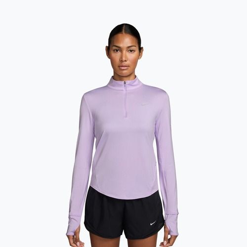 Maglia running a maniche lunghe da donna Nike Swift Dri-Fit UV 1/4-Zip violet mist