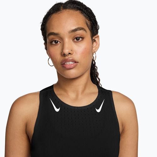 Canotta running donna Nike AeroSwift Dri-Fit ADV Singlet black/white
