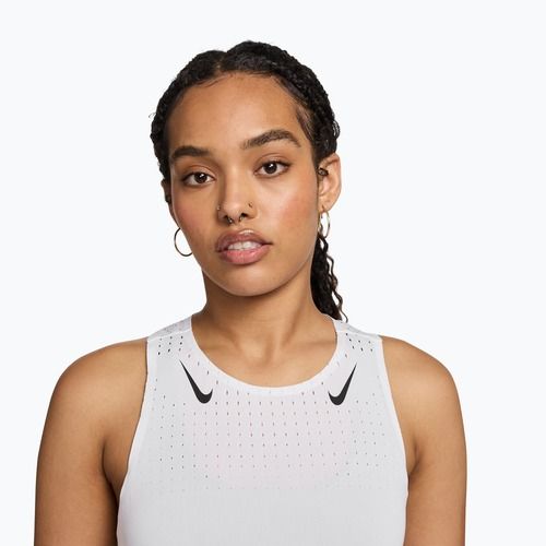 Canotta running donna Nike AeroSwift Dri-Fit ADV Singlet white/black