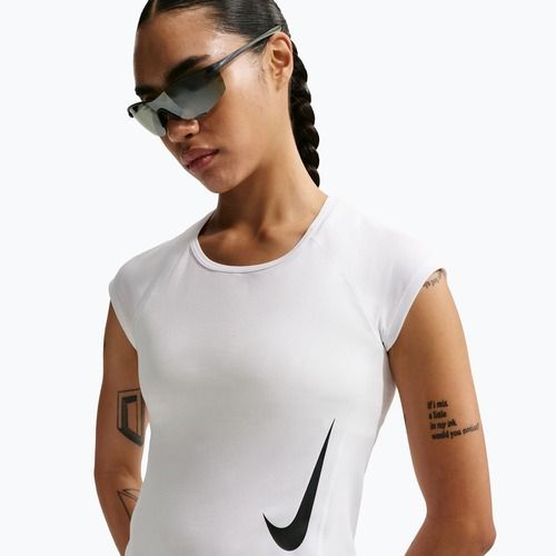 Maglia da running donna Nike Swoosh Run Dri-Fit white/photon dust/black