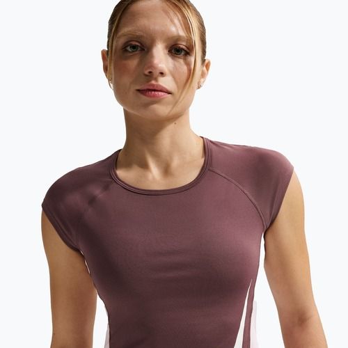 Maglia running donna Nike Swoosh Run Dri-Fit tattoo/pink foam/white