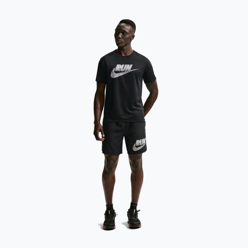 Maglia da running uomo Nike Miler Dri-Fit UV black/white