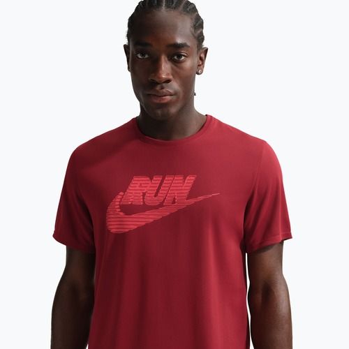 Maglia running uomo Nike Miler Dri-Fit UV team crimson/light crimson