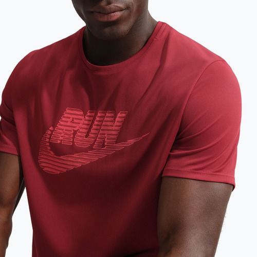Maglia running uomo Nike Miler Dri-Fit UV team crimson/light crimson