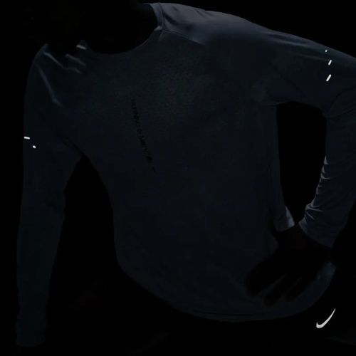 Maglia running a manica lunga uomo Nike Stride Dri-Fit ADV light smoke grey