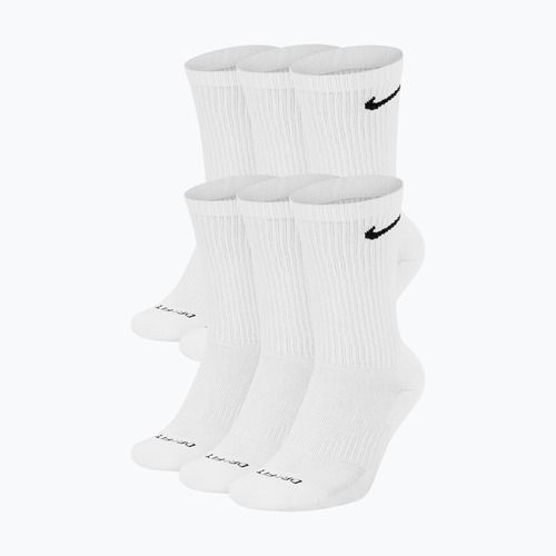 Calzini da uomo Nike Everyday Plus Cushioned Crew 6 pairs white/black