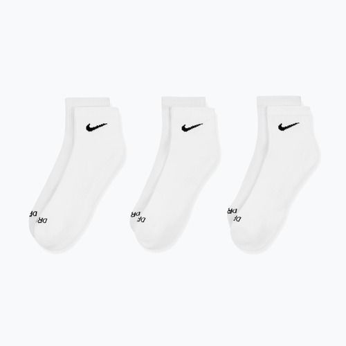 Calzini Nike Everyday Plus Cushioned Ankle 3 paia white/black