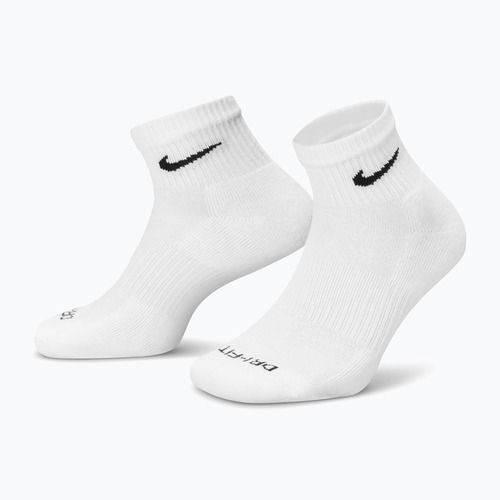 Calzini Nike Everyday Plus Cushioned Ankle 3 paia white/black