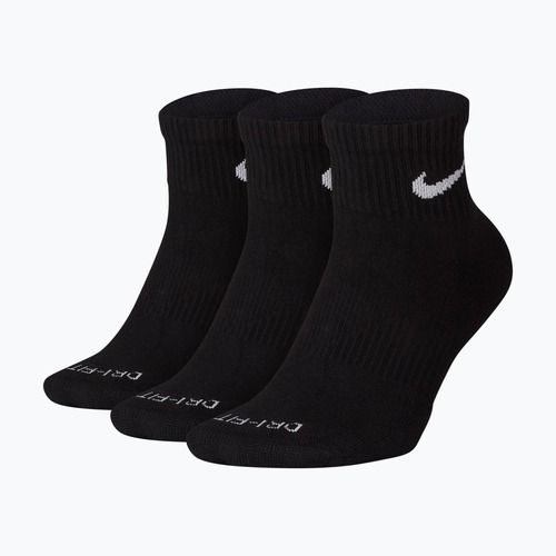 Calzini Nike Everyday Plus Cushioned Ankle 3 paia black/white
