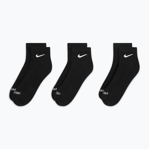 Calzini Nike Everyday Plus Cushioned Ankle 3 paia black/white