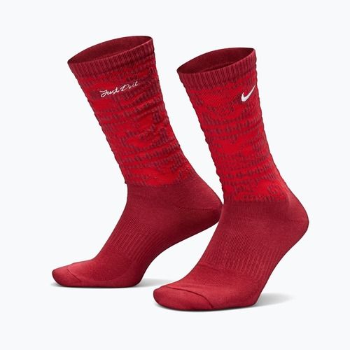Calzini Nike Everyday Plus Cushioned Crew team crimson/metallic silver