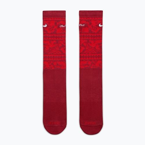 Calzini Nike Everyday Plus Cushioned Crew team crimson/metallic silver