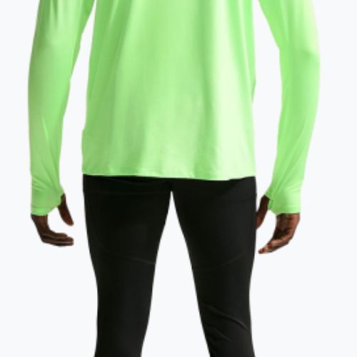 Felpa running uomo Nike Stride 1/4 Zip Dri-Fit lime blast