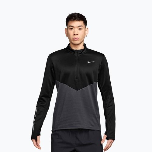 Felpa da running uomo Nike Pacer Winterized 1/2 Zip anthracite/black