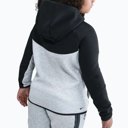 Felpa da bambino Nike Sportswear Tech Fleece Full-Zip dark grey heather/black/black/black