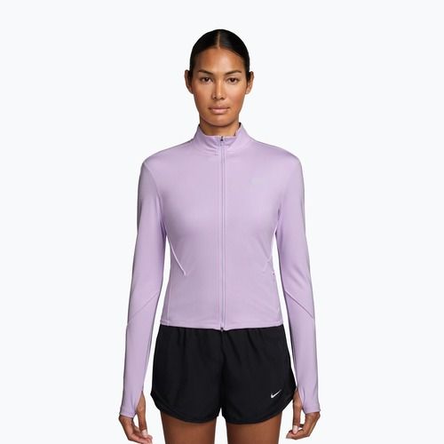 Felpa da running donna Nike Swift Dri-Fit Full Zip Mid-Layer violet mist