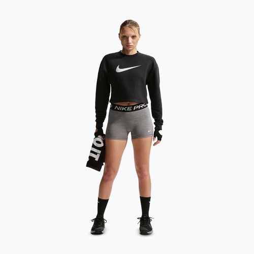 Felpa da allenamento donna Nike Pro Dri-Fit Crew Neck black/metallic silver/white