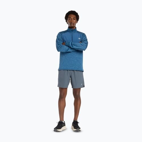 Maglia running a manica lunga da uomo New Balance Athletics Heat Grid 1/2 Zip dark shoreline