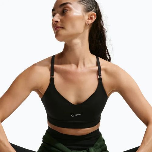 Reggiseno sportivo Nike Indy Padded Gloss black