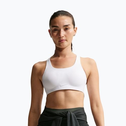 Reggiseno sportivo Nike Rival Ultrahigh Support white