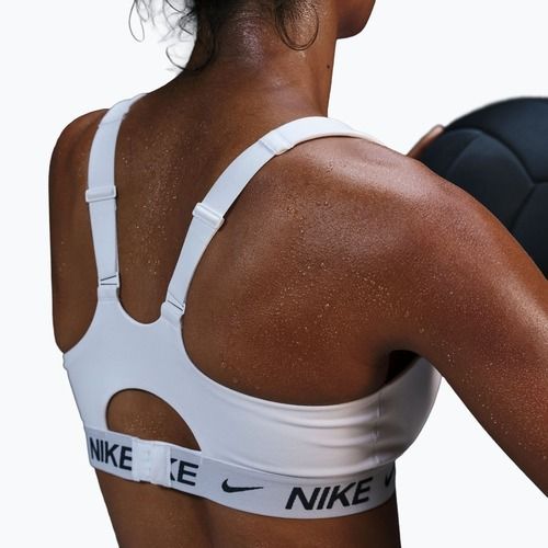 Reggiseno sportivo Nike Indy High Support white/stone mauve/black